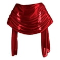 thumbnail image 2 of harmtty Women Shawl Silky Touch Decorative Elegant Evening Party Dress Shawl Wedding Accessories Scarf for Bridal Bridesmaid,Watermelon Red, 2 of 8