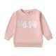 thumbnail image 1 of Gibobby Sudadera con capucha Otoño Invierno niños pequeños niñas de manga larga con estampado de Sudadera con capucha Tops pulóver Casual prendas de vest(Rosa, 6-9 Meses), 1 of 5