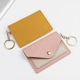thumbnail image 5 of Small Candy Color With Keychain Card Case Coin Pocket Ultra-thin Coin Purse Korean Style Card Holder ID Card Holders Slim Wallet BLACK, 5 of 8