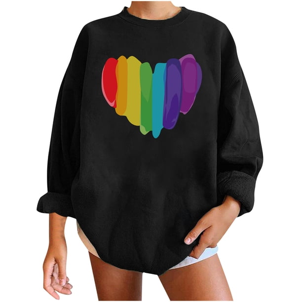 Día de San Valentín moda mujer Casual manga larga impreso señoras sudaderas Tops Fridja FKASFK2798