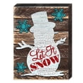 thumbnail image 1 of Designocracy 98801-08 Snowman Let It Snow Quote Art on Board Wall Decor, 1 of 1