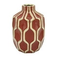 thumbnail image 1 of Sagebrook Home 16465-01 Vase en Céramique de 8 Po&44; Rouge & Or, 1 of 1