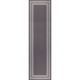 thumbnail image 5 of Beverly Rug Indoor Bordered Area Rugs, Non Slip Rubber Backing Modern Living Room Runner Rug, Gray, 2x7, 5 of 9