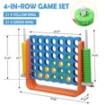 thumbnail image 2 of Nyeekoy Jumbo 4-to-Score Game Set Tailgate for Kids and Adults, Orange + Blue, 2 of 7