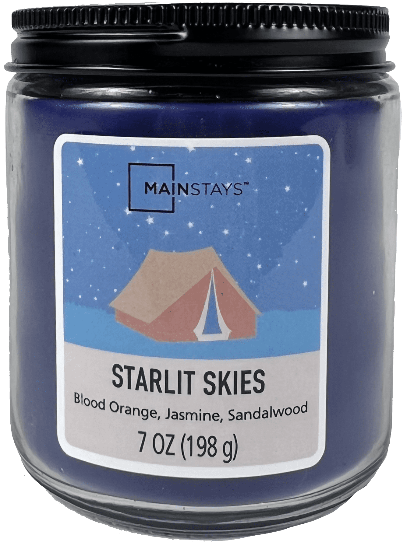 Mainstays Scented Candle Twist Lid, Starlit Skies, 7 oz. Single Wick