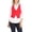 Red, variant on Women's Casual Solid Racerback Vest Button Down Closure