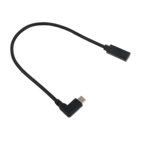 Type-C Extension Cable 30cm, USB C to USB C Female to Male Cord Data Cord Type C Charging Extension Cable