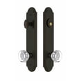 thumbnail image 2 of Grandeur Hardware 839493 Arc Tall Plate Complete Entry Set with Chambord Knob, Backset Size - 2.375", Timeless Bronze, 2 of 3