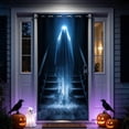 thumbnail image 5 of Trovenix Halloween Door Cover Spooky Entrance Festive Door Hanging Decoration for Home Courtyard Indoor Outdoor Party Decor, 5 of 6