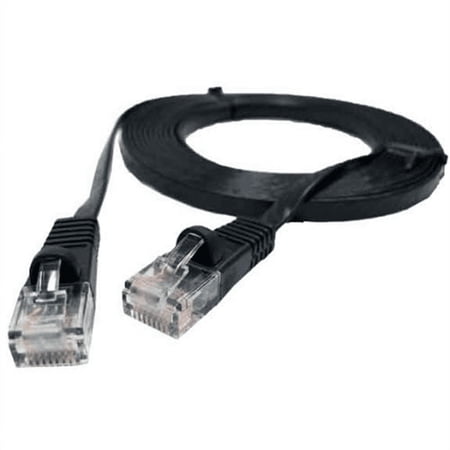 SF Cable 60 ft Premium Ultra Flat CAT6 550 MHZ Network Patch Cable Black price history on PriceWatchPro