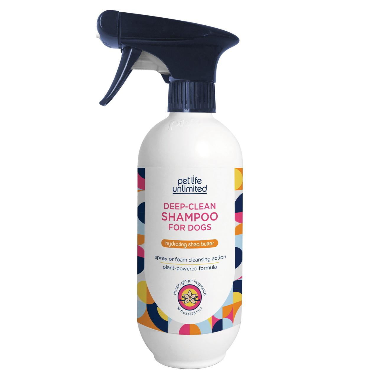 Pet Life Unlimited Deep-Clean Spray Dog Shampoo, Vanilla Ginger, 16oz