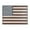 Red Indoor Outdoor Distressed Abstract American Flag Rectangle 48" x 1" x 36", variant on DecMode White Wood Handmade American Flag Wall Decor