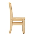 thumbnail image 3 of Guidecraft EdQ Hardwood Kids Chair Set of 2-Natural: Ladderback Wooden Chair for Children Ages 3-5 with 12 Inch Seat Height | Kids Furniture for Playroom, Daycare, Preschool, Classroom Seating, 3 of 14