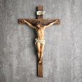 thumbnail image 2 of Catholic Crucifix Wall Resin Inspirational Home Décor Devout for Chapel Altar 2PCS, 2 of 7