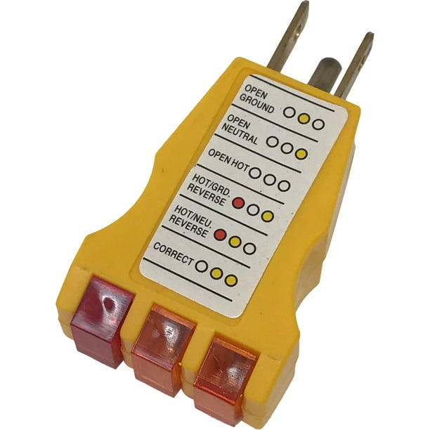 5 PCS Electrical Outlet Plug Receptacle Tester Faulty Wire Finder