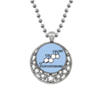 thumbnail image 1 of Finition Checal Structure Hormone Molécules Colliers Pendentif Rétro Lune Étoiles Bijoux, 1 of 3