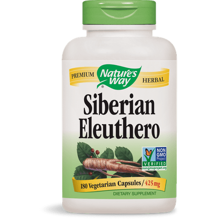 Eleuthera Floor - Nature's Way Siberian Eleuthero Vegetarian Capsules, 180 Ct