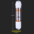 thumbnail image 2 of 2pcs 8Inch 1/4Inch Water Purifier Filter Quick Connect Filter Elements UF Ultrafiltration Membrane Integrated, 2 of 6