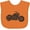 Orange, variant on Inktastic Distressed Motorcycle Boys or Girls Baby Bib