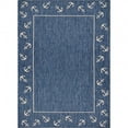 thumbnail image 1 of homeroots home decor 396118 5’ x 7’ Navy Anchor Indoor Outdoor Area Rug, 1 of 1