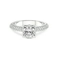 thumbnail image 2 of 3 Carat IGI Certified Cushion Shape Lab Grown Diamond Engagement Ring | 14K White Gold | Eloa Secret Halo Lab Diamond Ring | FG-VS1-VS2 Quality Friendly Diamonds, 2 of 5