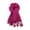 Hot Pink, variant on Women's Solid Fringed Long Warm Scarf with Soft Texture for Fall Winter Daily