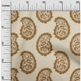 thumbnail image 2 of oneOone Velvet Peach Fabric Asian Paisley Block Quilting Supplies Print Sewing Fabric By The Yard 58 Inch Wide, 2 of 4