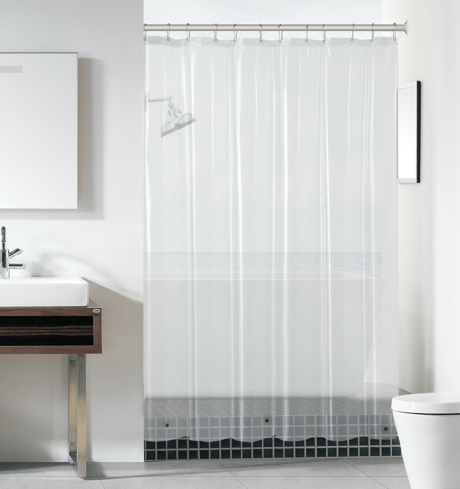 GoodGram® Basics PEVA NonToxic, Mold & Mildew Resistant Lightweight