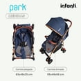 thumbnail image 3 of INFANTI | Carriola para Bebe PARK | Carreola con Portabeb&eacute; - Carriola de Viaje - Carrito para Bebe | Cosas para Bebes 6 Meses hasta 15 kg - Compacta y Plegable | Barra de Seguridad Desmonta, 3 of 7