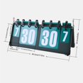 thumbnail image 4 of Marcador Multifunción Placa De Acero Engrosada Marcador De Baloncesto De Cuatro Dígitos Marcador De Tenis De Mesa Impermeable Con Fondo Antideslizante Para Juegos De Baloncesto, Fútbol Y Tenis Moyic HA017400-00, 4 of 7