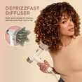 thumbnail image 4 of Shark SpeedStyle Hair Dryer & RapidGloss Finisher, Lightweight Ionic, Curly Coily, No Heat Damage, HD332 Silk, 4 of 16