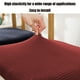 thumbnail image 5 of Xihbxyly Funda Elástica para Silla, Funda Suave de Elastano, Cojín Lavable y Extraíble, Diseño con Textura de Grano de Maíz, Ideal para Oficina, Comedor, Bar, Elegante Renovación de Muebles, Varios C, 5 of 7