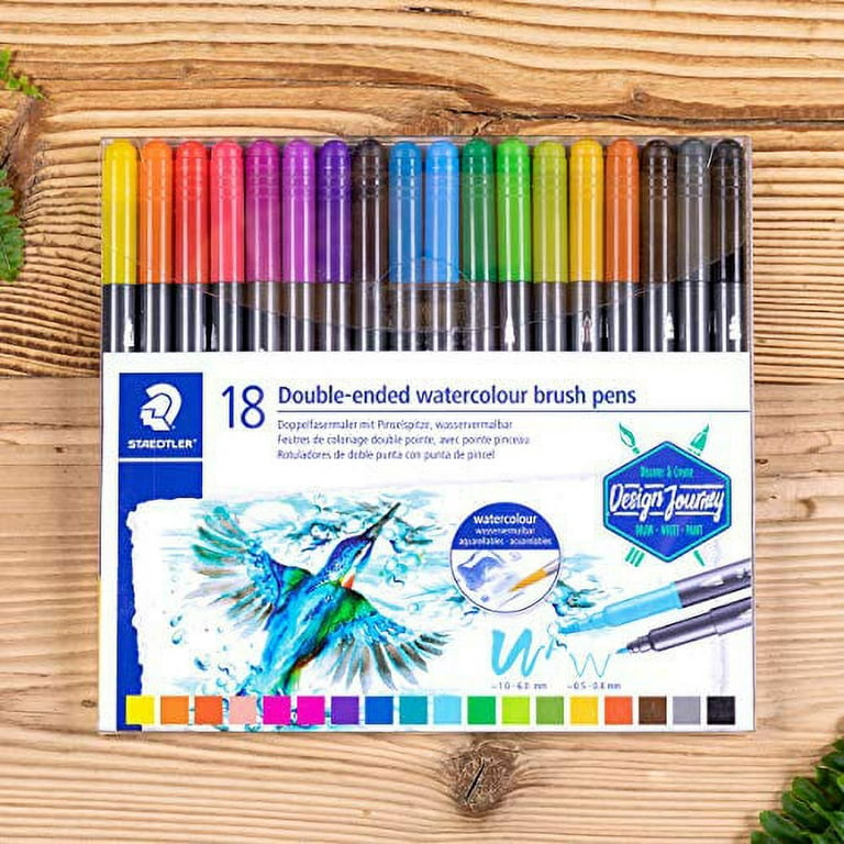 Staedtler® Double Ended Watercolor Brush Markers, Michaels