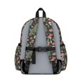 thumbnail image 3 of Mushroom and Fern Black Pattern Backpack for School, Cute School Bag with Adjustable Shoulder Straps and Padded Back, 13.4"x11"x4.7", 3 of 5