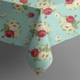 thumbnail image 5 of Pioneer Flower Floral Print Pattern Square Tablecloth, Waterproof Wipeable Spillproof Washable Table Cover for Home Kitchen Party Decor, 60"x60", 5 of 6