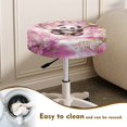 thumbnail image 4 of ZIATUBLE Panda Print Bar Stool Slipcovers Cherry Blossom Stool Covers Cushion 2 Pieces Wear Resistant Stool Cushion Slipcovers for Chairs 14-16 Inch Reusable Circle Stool Seat Covers, 4 of 6