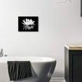 thumbnail image 6 of Black and White Wall Art for bathroom Lotus Flower Canvas Wall Pictures Simple Life Floral Blossom Pictures Prints on Canvas Wall Decoration for Bedroom Dorm Decors for College Girls 12x16inch, 6 of 6