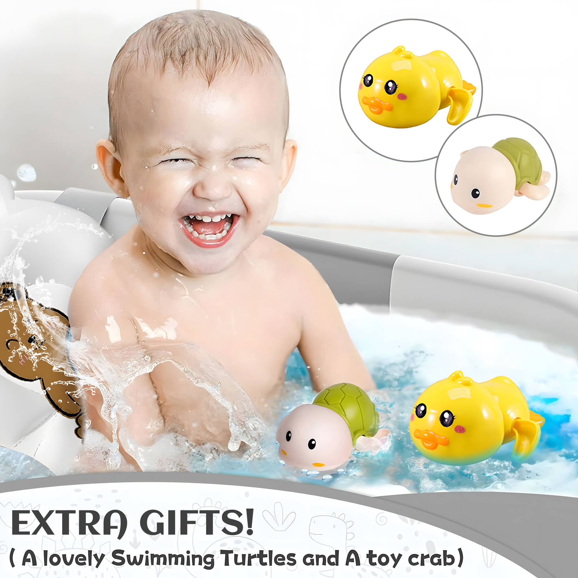 Morfone Collapsible Baby Bathtub for Newborn with Thermometer & Soft Cushion, Portable Travel Baby Tub for Infant to Toddler 0-36 Months, Gray