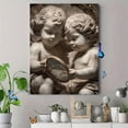 thumbnail image 4 of Cherub Holding Mirror Canvas Print, Wall Art for Living Room Bedroom Office Hallway Hotel, 4 of 8