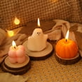 thumbnail image 2 of Halloween Candles Djunllk 3Pcs Pumpkin Candle Halloween Gifts Box Set, Mini Pumpkin & Ghost Shaped Candles Cute Halloween Decorations, Minimalist Style Highend Candles, Halloween Party Supplies, 2 of 5