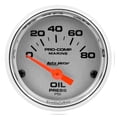 thumbnail image 2 of Auto Meter 200744-35 - Marine 2.06" Chrome In-Dash Mount Electric Oil Pressure Gauge, 2 of 3