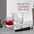 thumbnail image 2 of Rosendahl Grand Cru Glass Tumblers (Set of 4) - 9.1 Fl. Oz. - Lead-Free, Dishwasher Safe, Elegant Clear Glass Drinkware for Water, Juice, Coffee, and Wine - Modern, Durable (Clear), 2 of 7