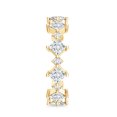 thumbnail image 3 of Rosec Jewels Lab Created Diamond Eternity Ring - Designer Wedding stacking Ring - EF-VS Grade, 18K Yellow Gold, US 12.00, 3 of 8