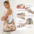 thumbnail image 5 of Marine Adorable Crab Canvas Handbag Cross Body Shoulder Purse Bag Tote Handbag for Women Men, 5 of 5