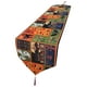 thumbnail image 2 of Camino de mesa de otoño de temporada de 71 pulgadas de largo, 13 x 71 pulgadas, caminos de mesa de feliz Halloween, decoración rústica de Halloween, cubierta de mesa, 2 of 5