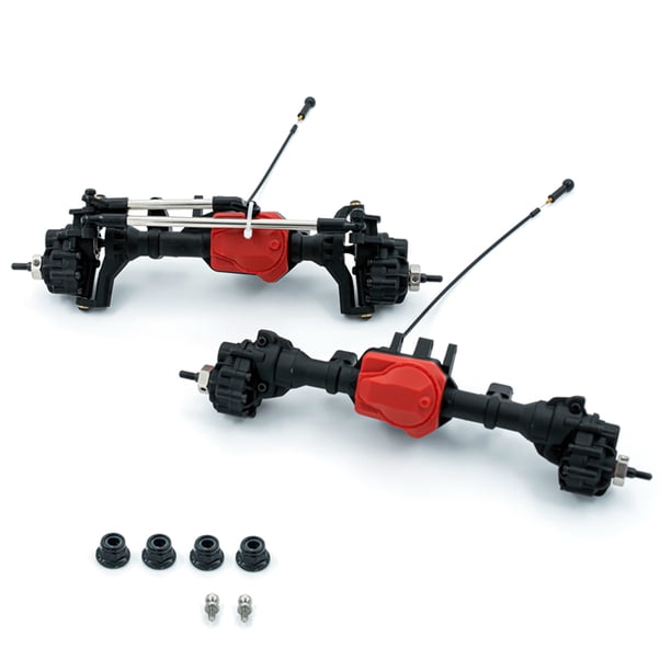 Eje delantero, RC coche eje delantero eje trasero conjuntos reemplazos para 1/10 Traxxas TRX4 RC coc Abody Conjuntos de eje delantero y trasero