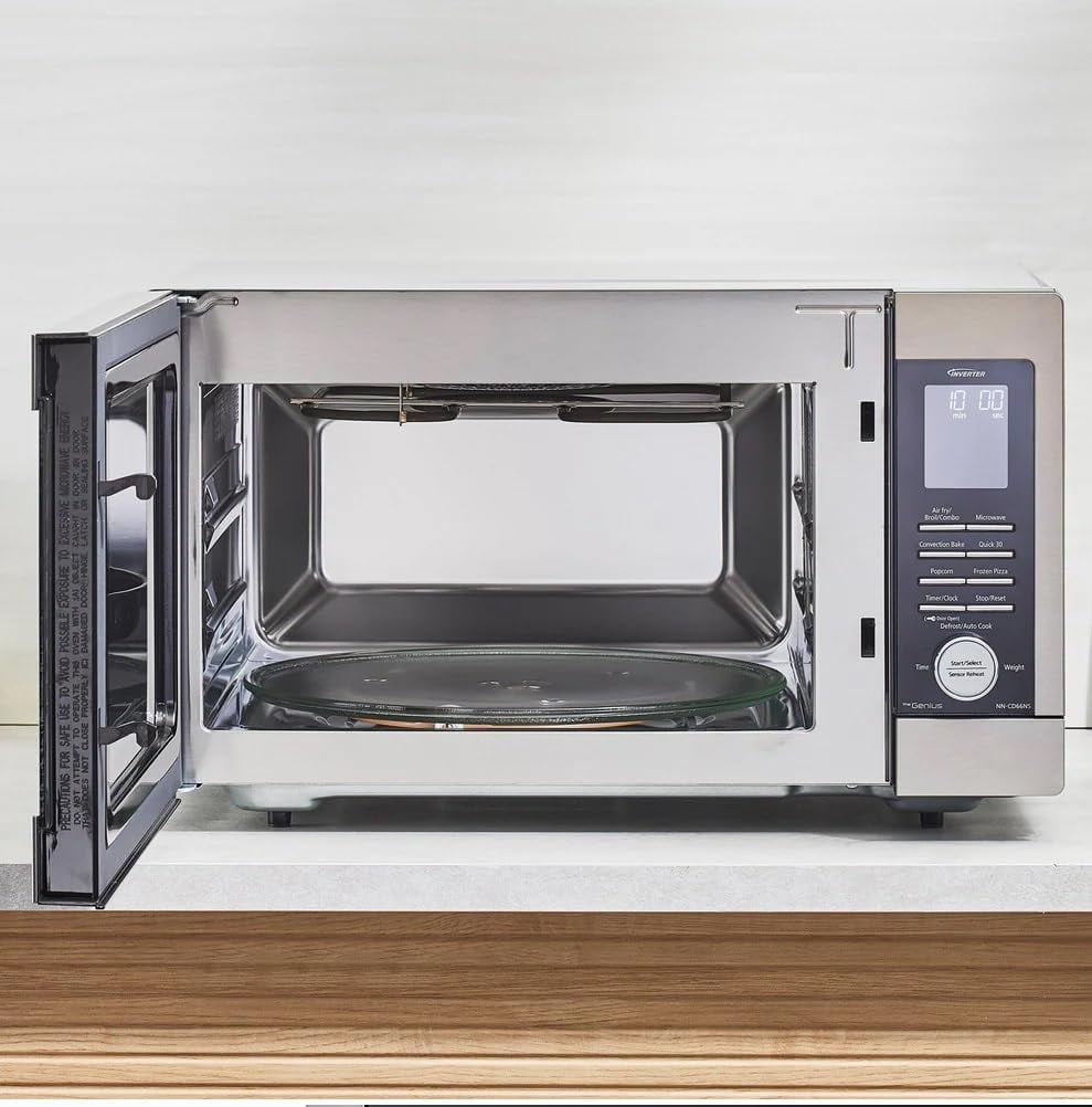 Restored Panasonic NN-CD66NS HomeMADE 1.3 Cubic Ft. Countertop Microwave, 1200W MultiOven (Refurbished)