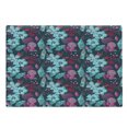 thumbnail image 1 of Flower Cutting Board, Flow of Pale Blue Blossoms and Colorful Leaves Romantic Fantasy Garden Art Pattern, Decorative Tempered Glass Cutting and Serving Board, Large Size, Multicolor, by Ambesonne, 1 of 1