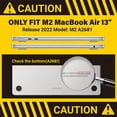thumbnail image 3 of Compatible avec M2 2022 MacBook Air 13 Pouces Étui, Modèle A2681, Coque Rigide & Couverture de Clavier & Film d'Écran, 3 of 5