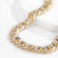 thumbnail image 3 of Collier Ras du Cou Punk Hip Hop pour Femmes Collier Gothique Cubain Épais, 3 of 6